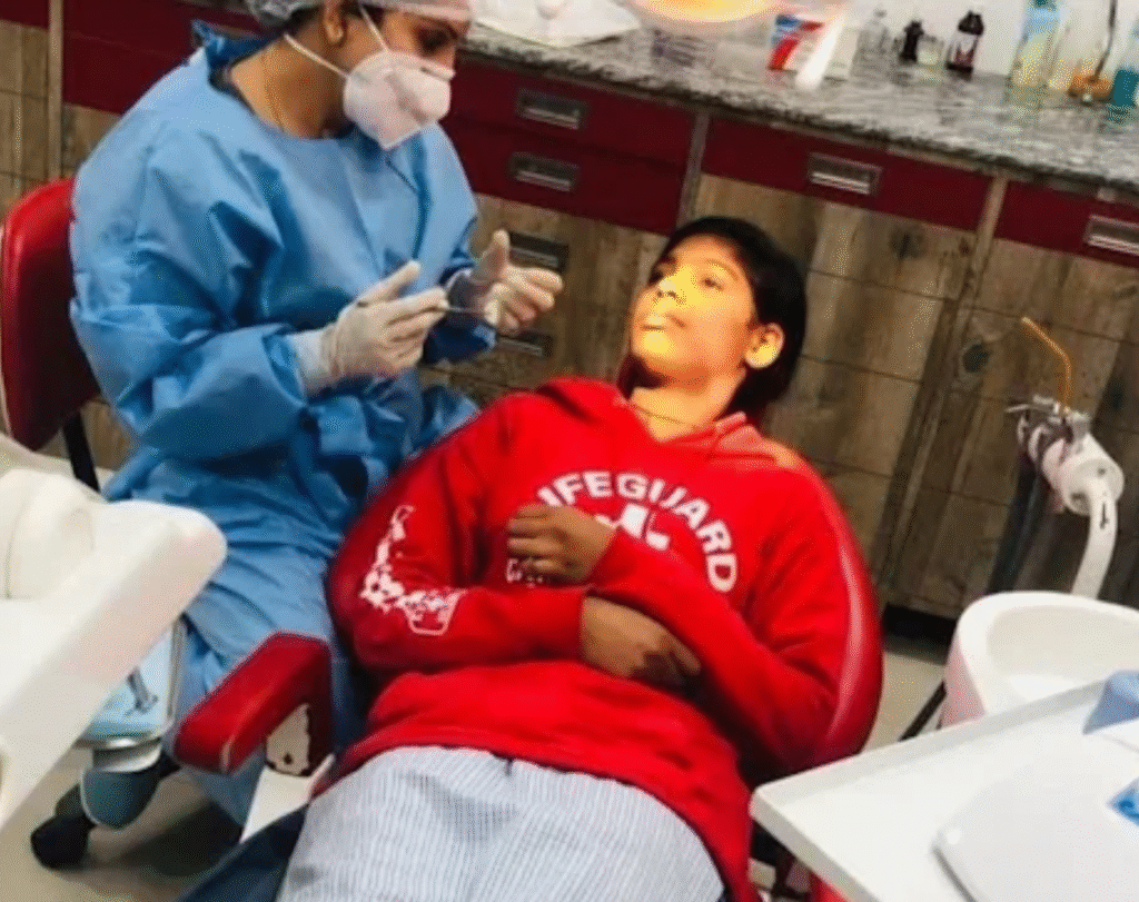 Before and after orthodontic braces treatment in Pune showing teeth alignment improvement