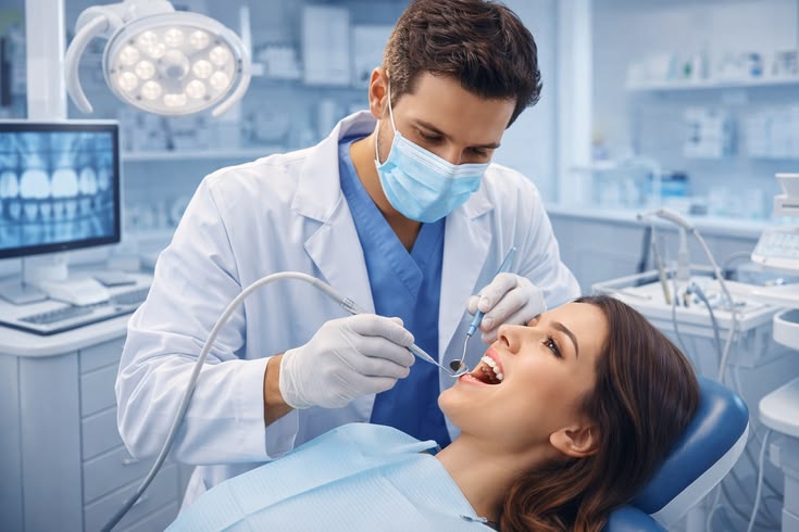 Modern dental clinic setup with advanced equipment